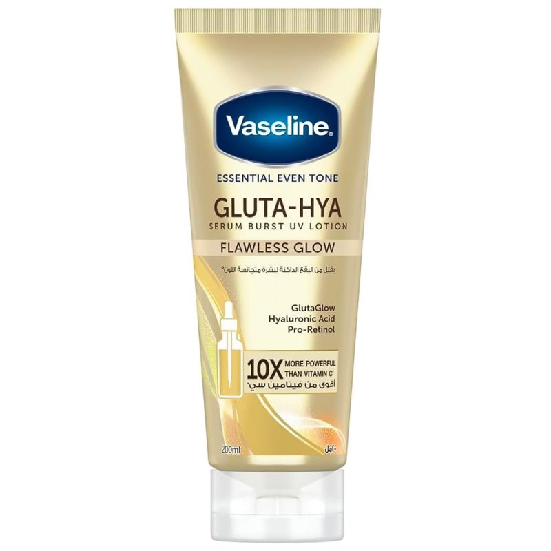 Vaseline GLUTA-HYA Flawless Glow 200ml (Serum Burst UV Loition)