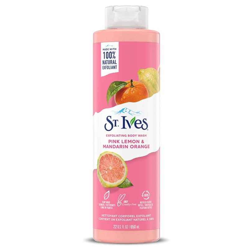St. Ives Exfoliating Body Wash Pink Lemon & Mandarin Orange 650ml