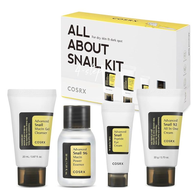 Cosrx All About Snail Kit 4-Step for dry skin & dark sport (4pcs set)