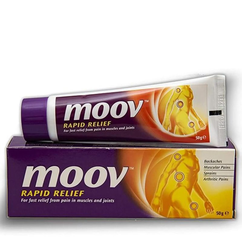 Relief From Moov Rapid Relief Cream 50g (For fast relief from pain in muscles and ...