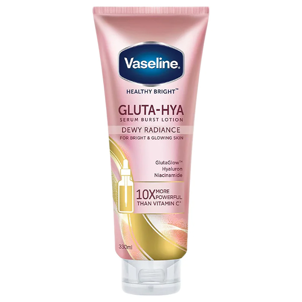 Vaseline Gluta-Hya Serum Burst Lotion Dewy Radiance 330ml (10X More Powerful than Vitamin C)